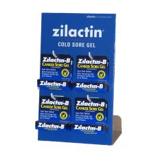 Zilactin cold sore gel peg counter display photo